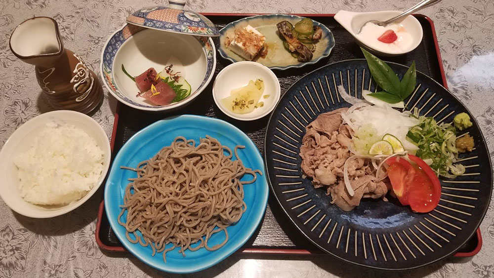 冷製　和牛蕎麦定食